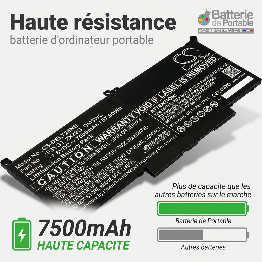 Batterij laptop dell latitude 7490 i5 8350u fhd