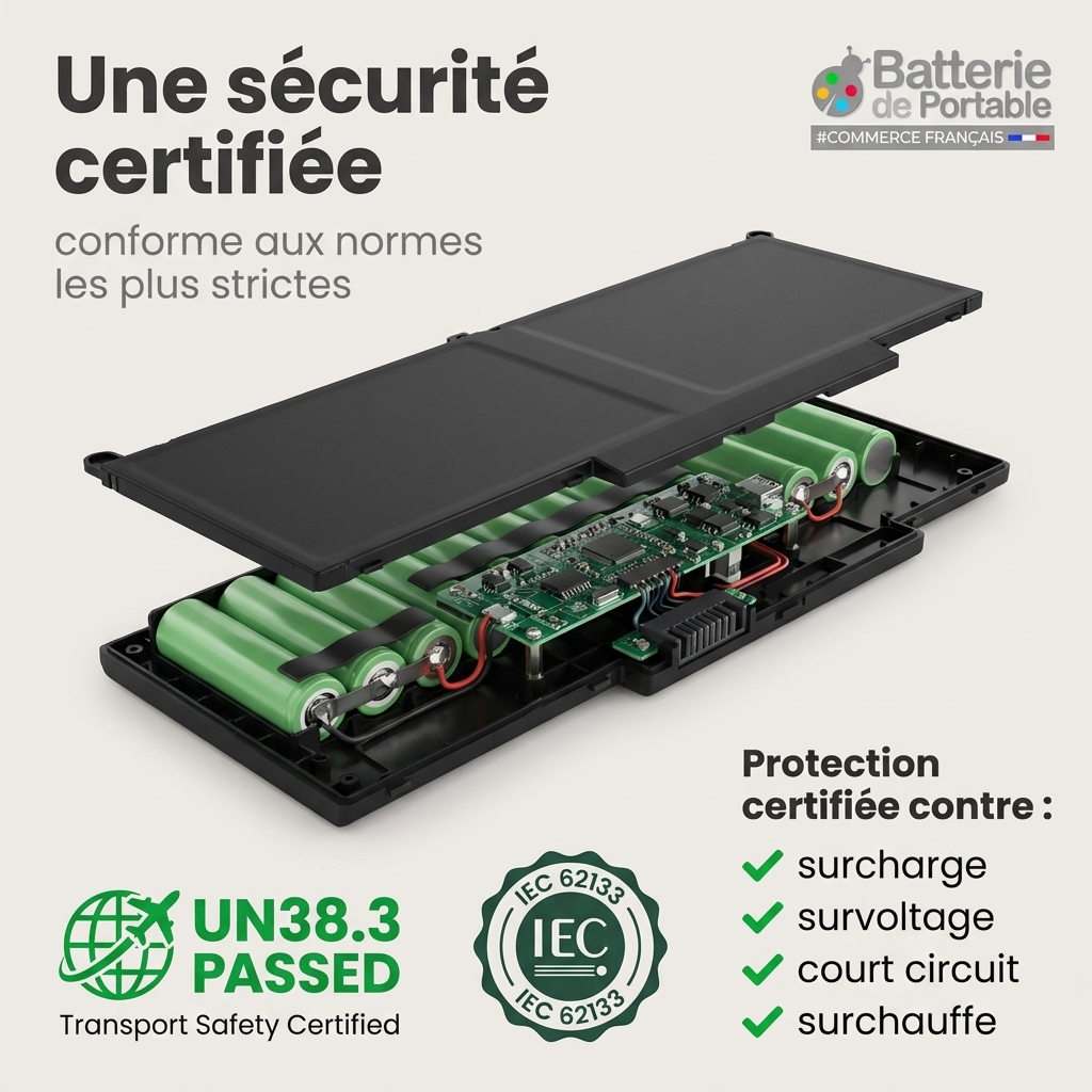 Batterij laptop dell latitude 7490 i5 8350u fhd