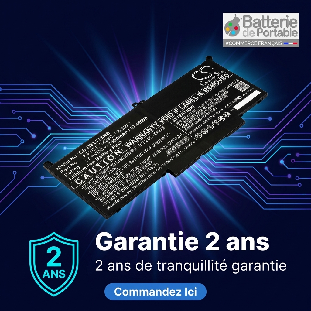 Batterij laptop dell latitude 7490 i5 8350u fhd