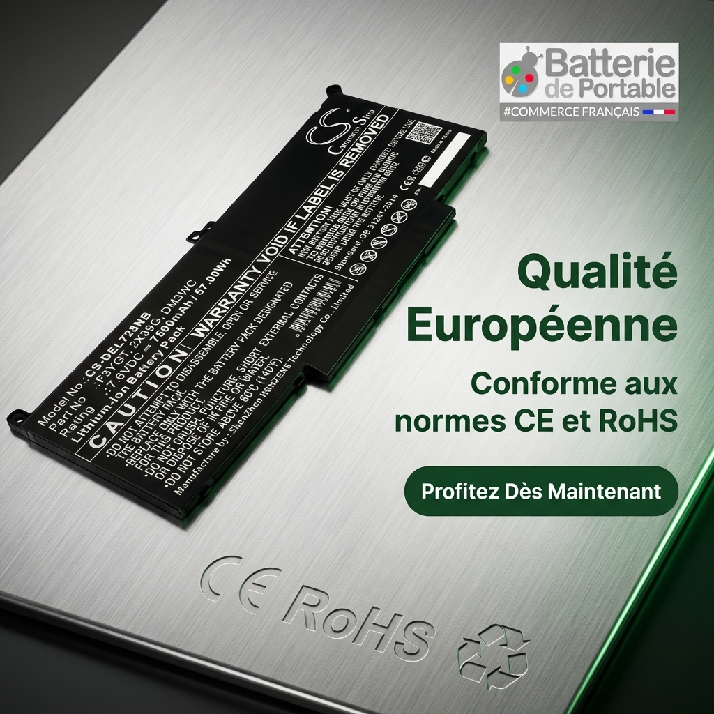 Batterij laptop dell latitude 7490 i5 8350u fhd
