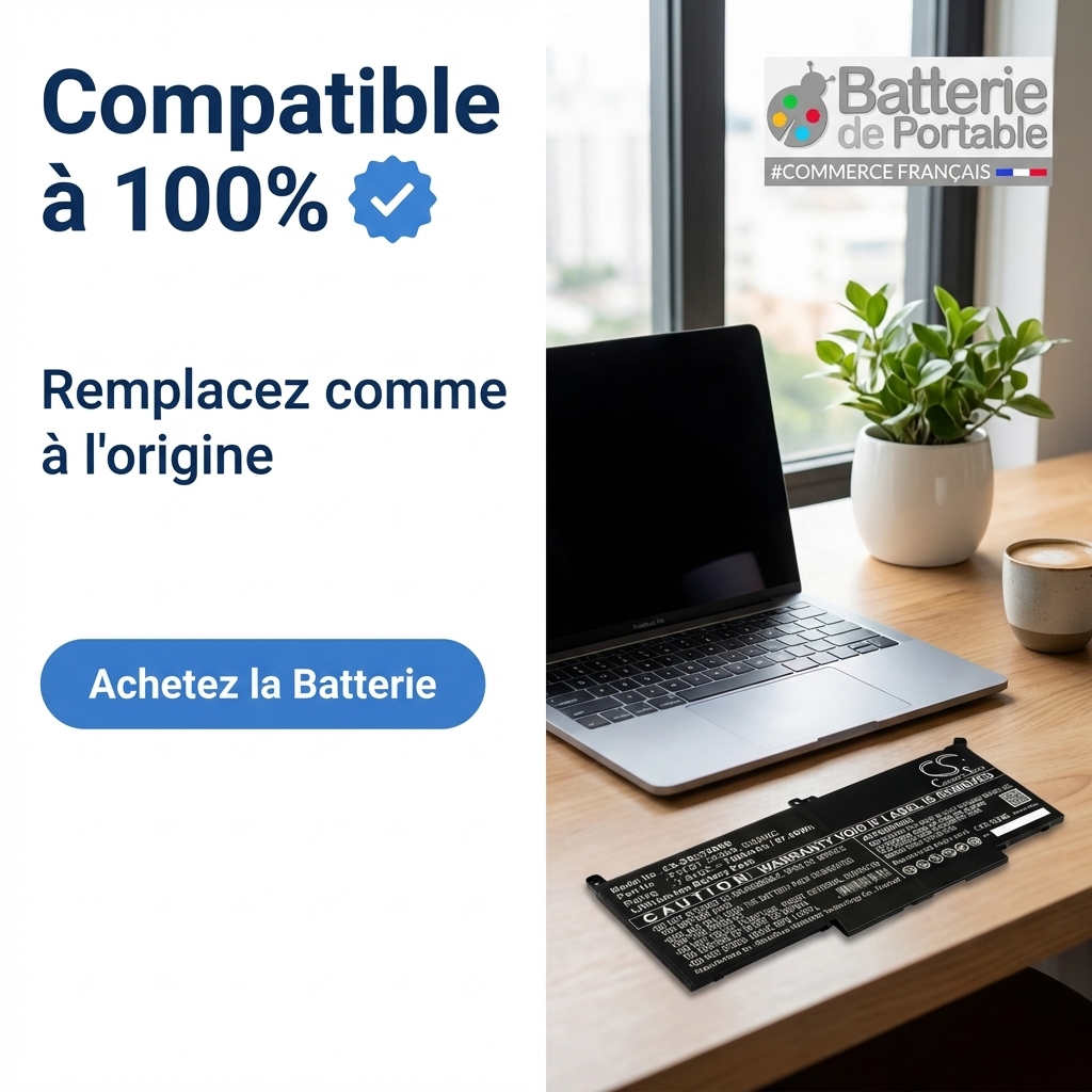 Batterij laptop dell latitude 7490 i5 8350u fhd