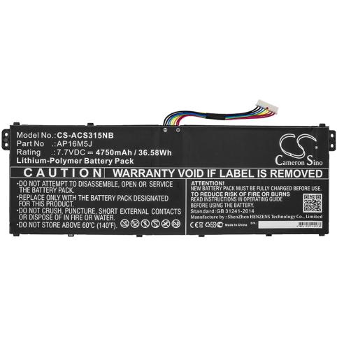Batterij  acer ap16m5j