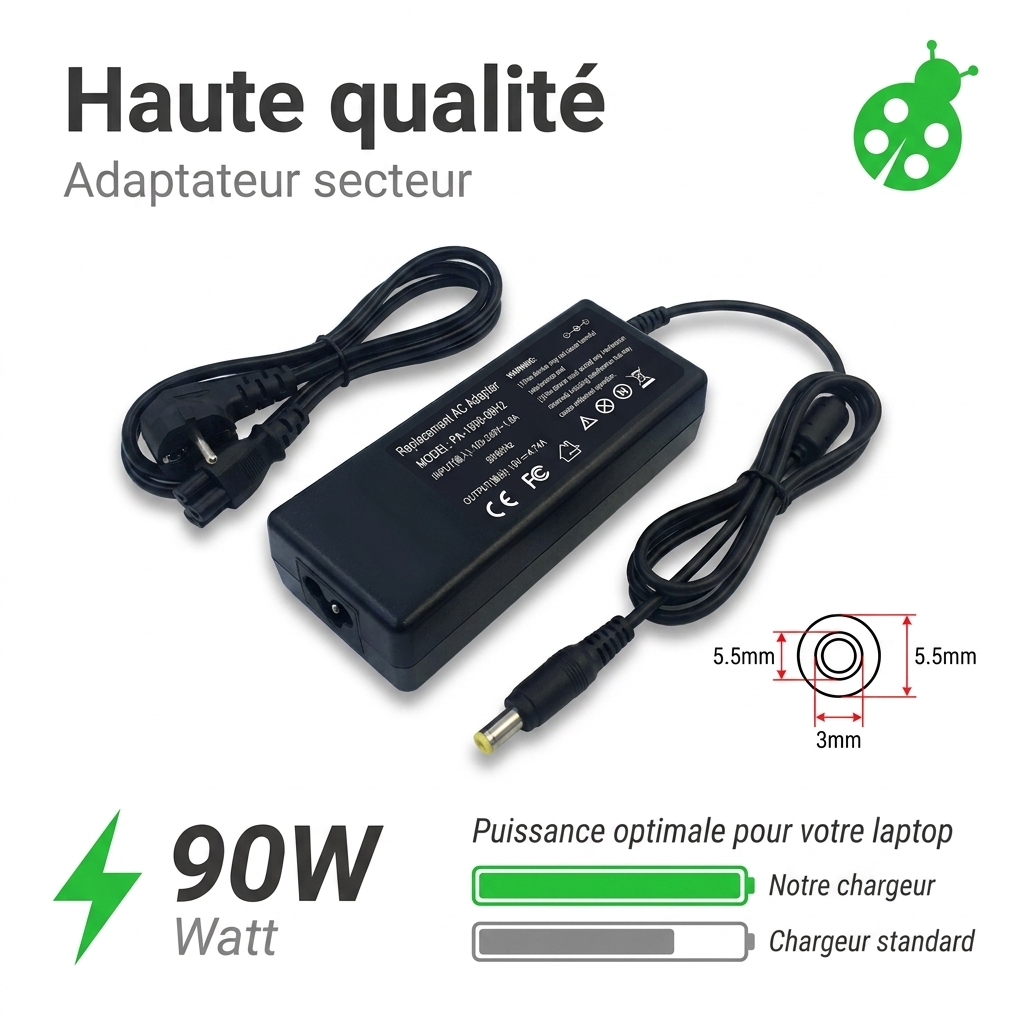 Oplader laptop samsung 400b5b