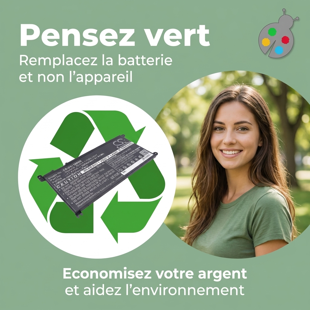 Batterij laptop dell inspiron 15 7000 7580