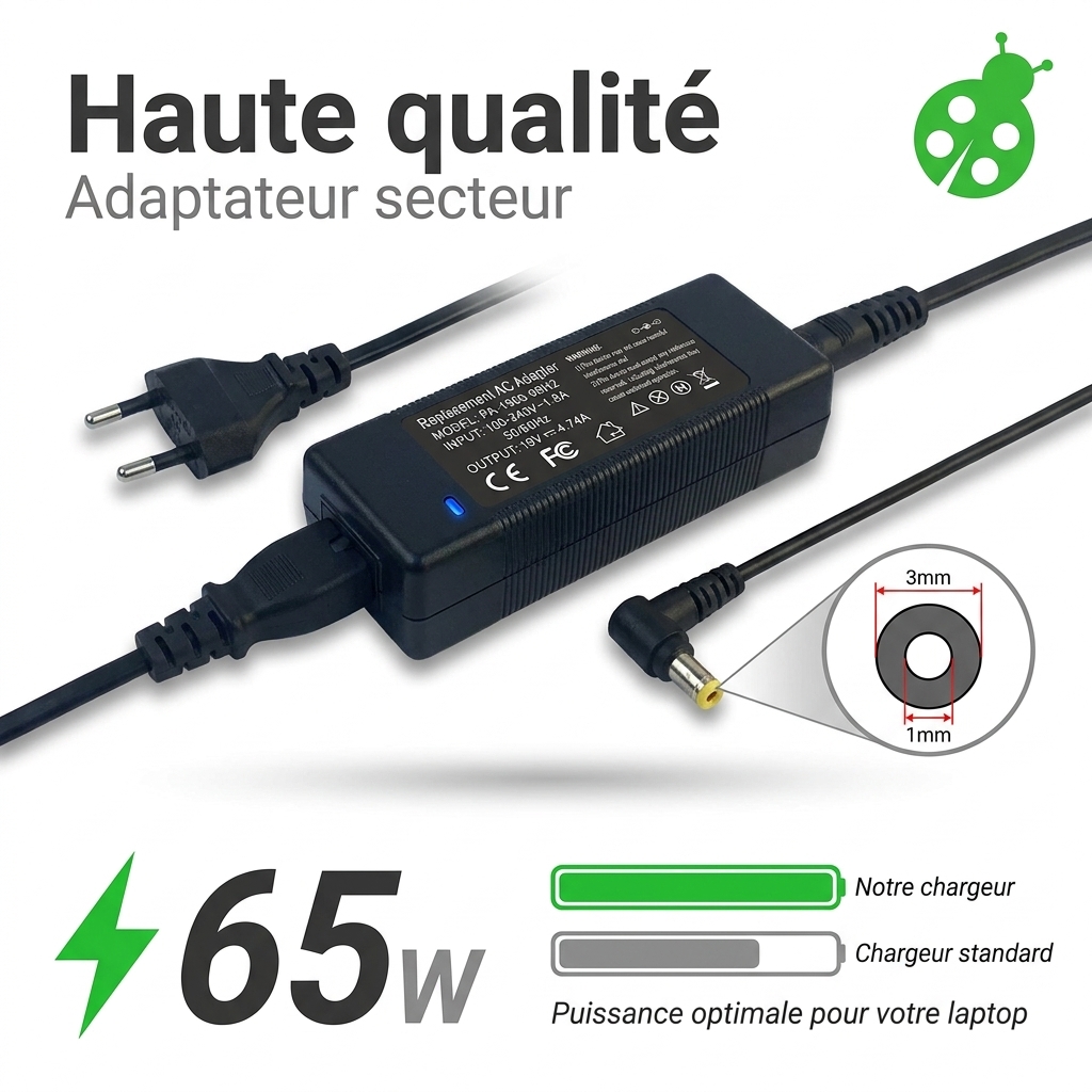 Oplader laptop acer aspire a515 55