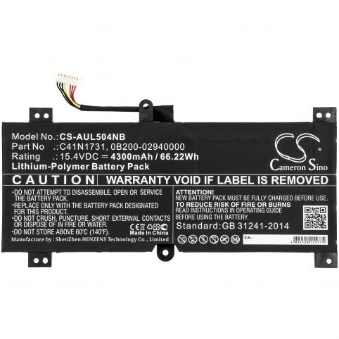 Batterij  asus c41n1731