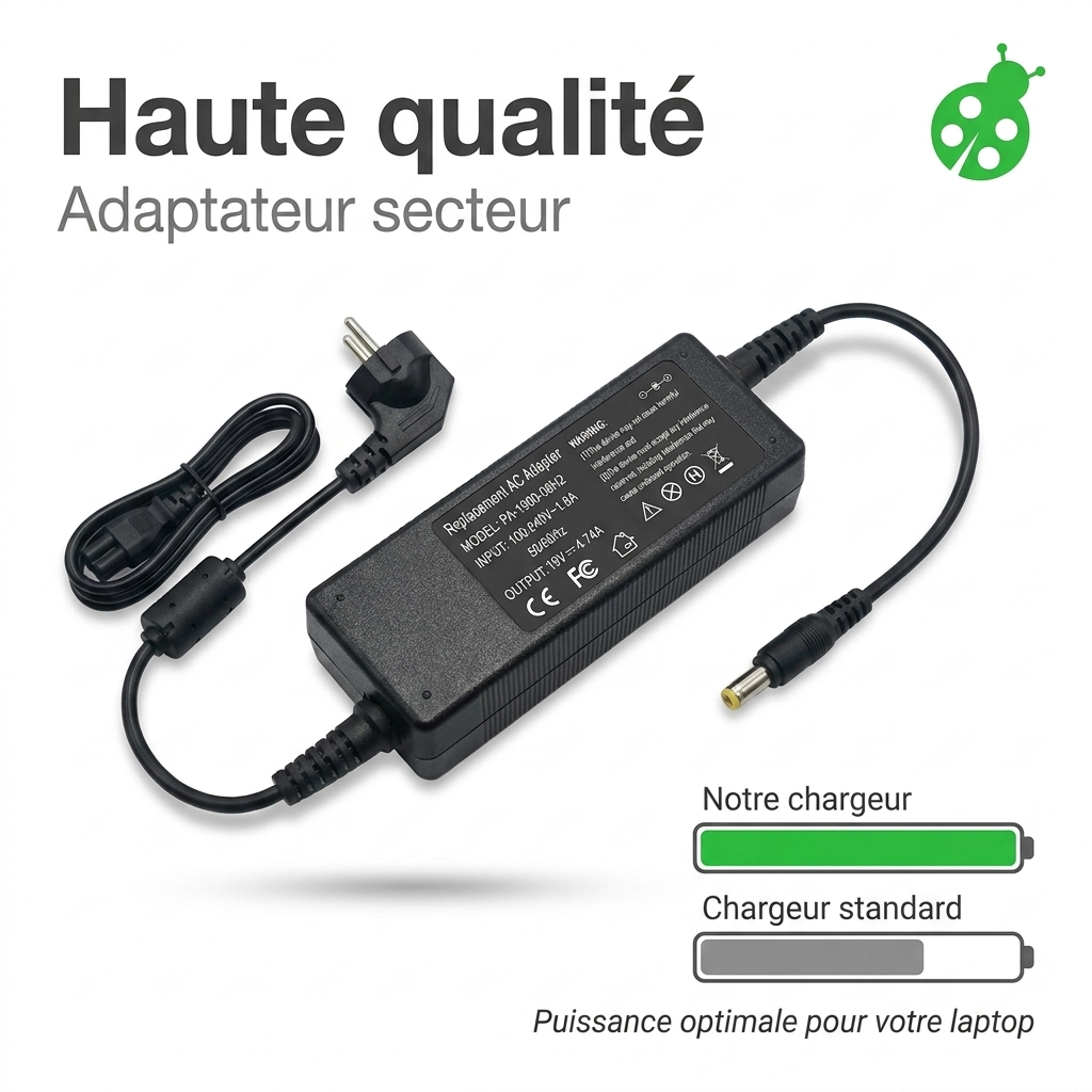 Oplader laptop ordissimo eve 2