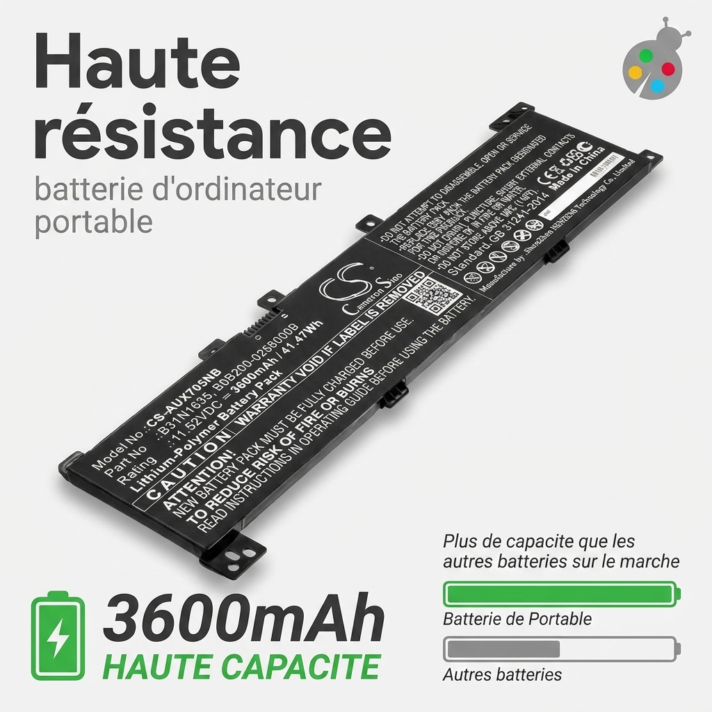 Batterij laptop asus vivobook 17 x705ua bx246t