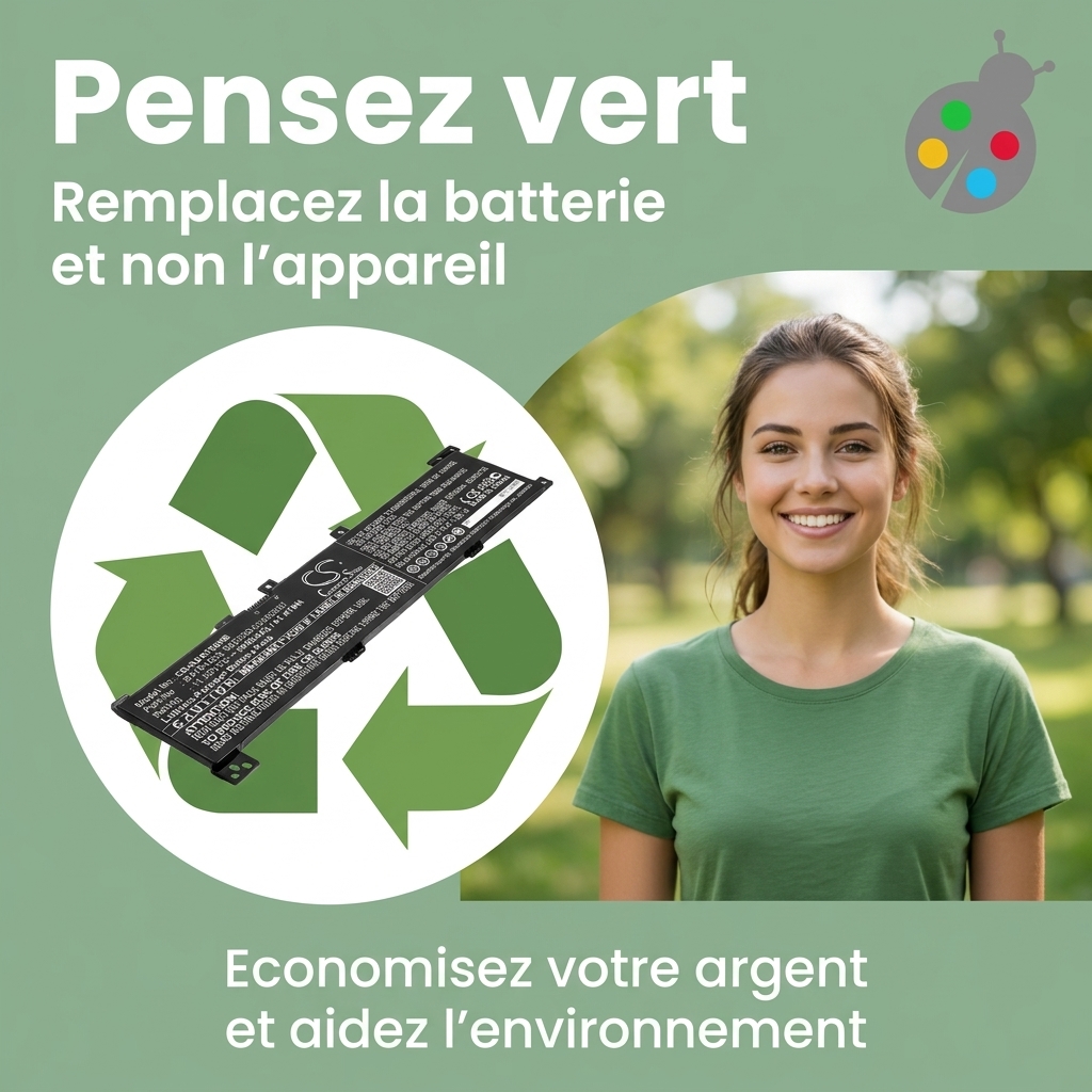 Batterij laptop asus vivobook 17 x705ua bx246t
