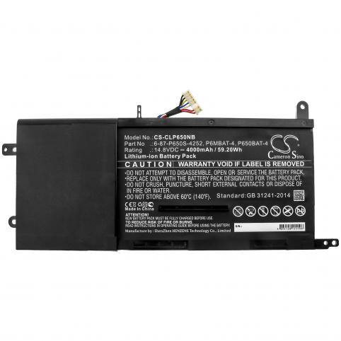 Batterij clevo p650rp6 g