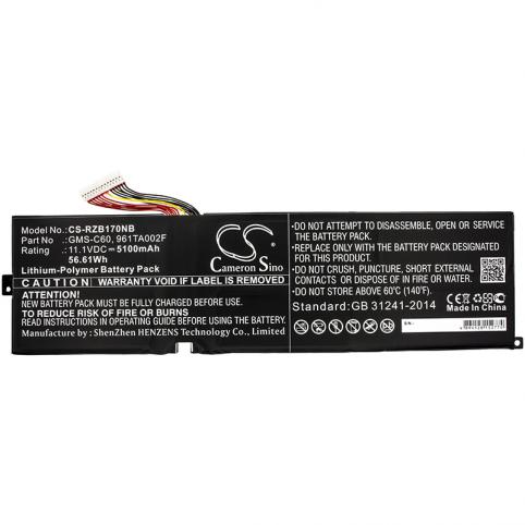 Batterij laptop razer blade pro 17 2012