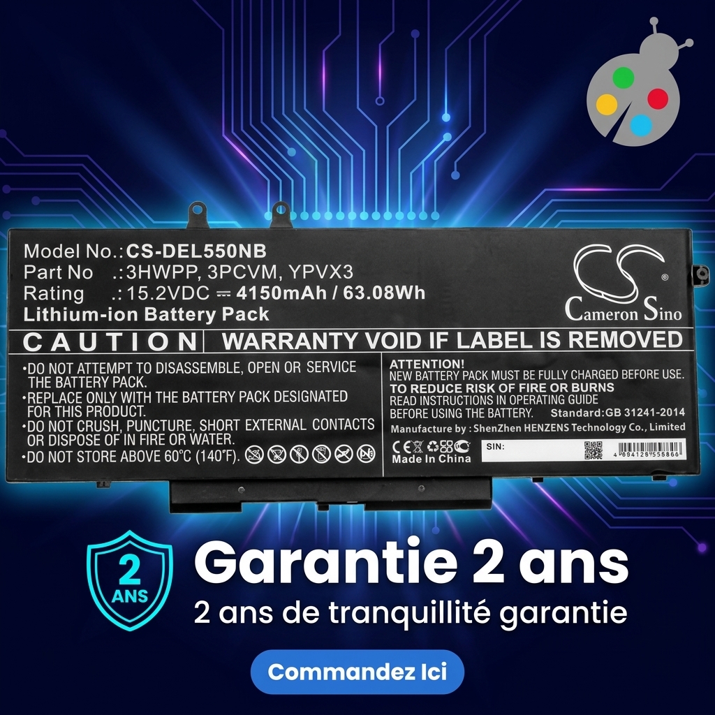 Batterij laptop dell latitude 5510 i5
