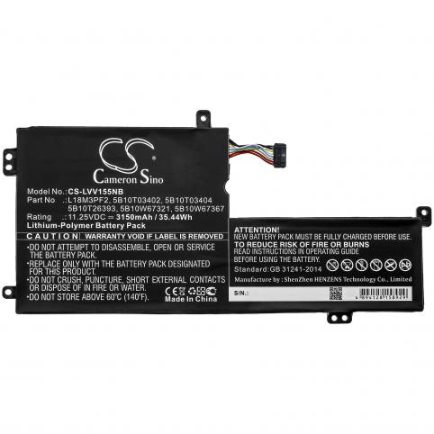 Batterij laptop lenovo v155