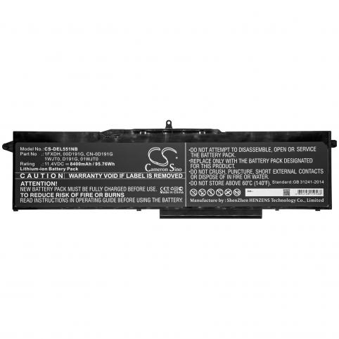 Batterij laptop dell latitude 15 5501
