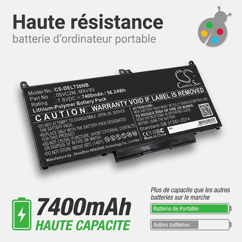 Batterij laptop dell latitude 7400