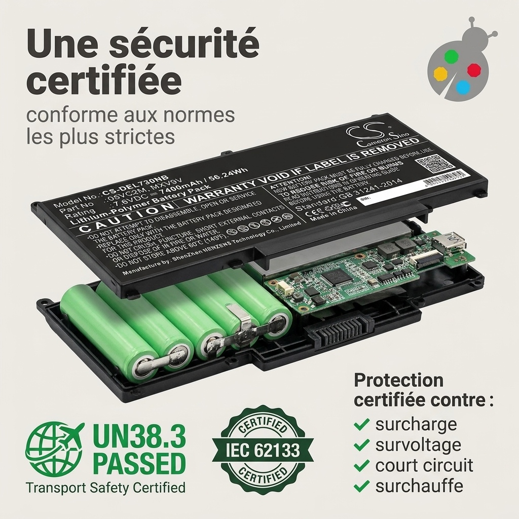Batterij laptop dell latitude 7400