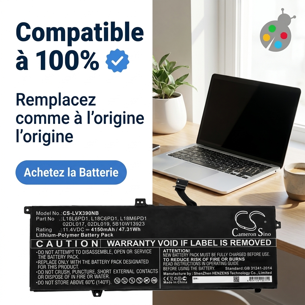 Batterij laptop lenovo thinkpad x390