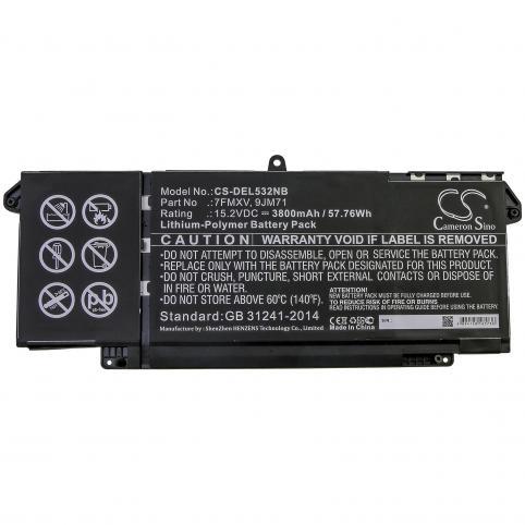 Batterij  dell 7fmxv