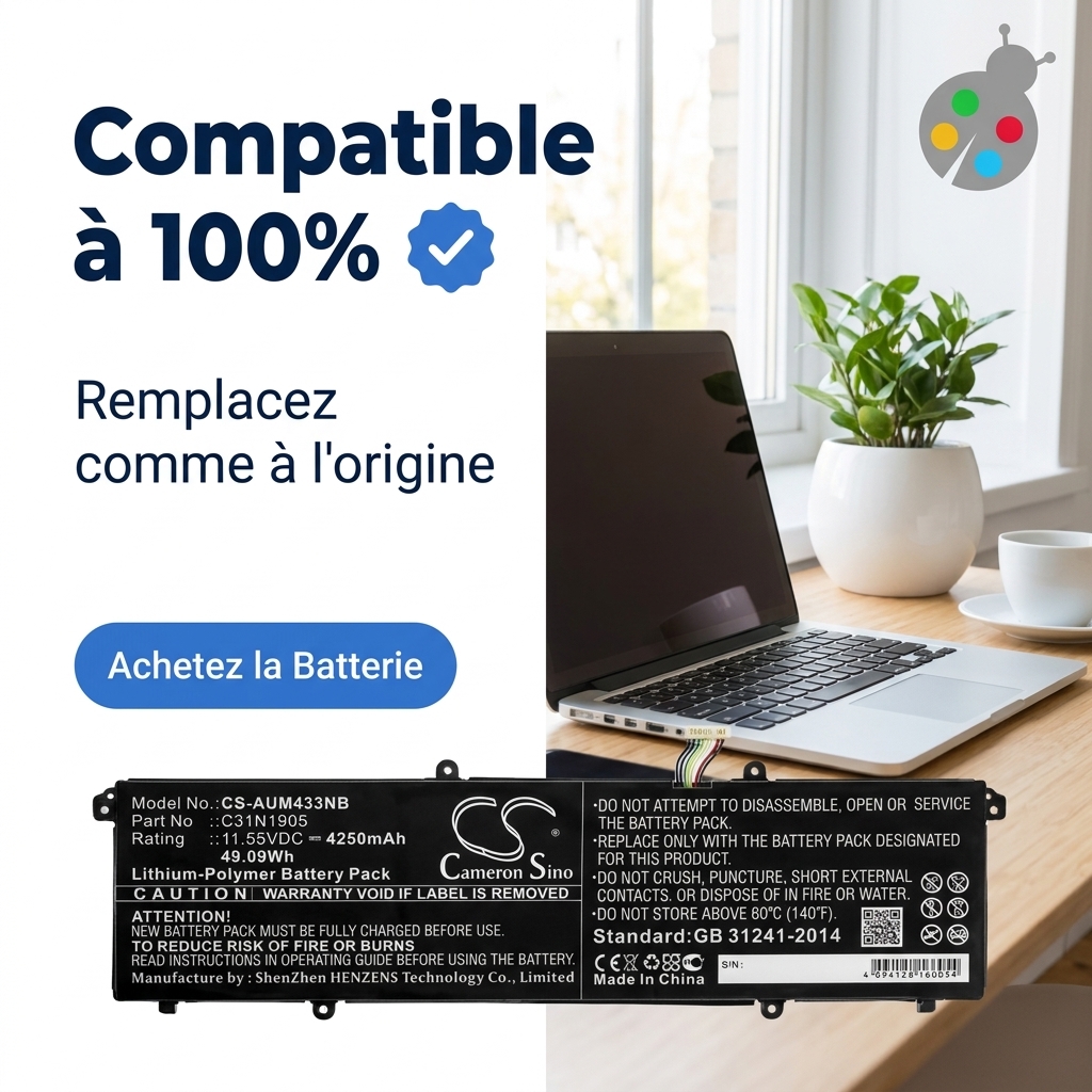 Batterij laptop asus vivobook 15 oled x1505va