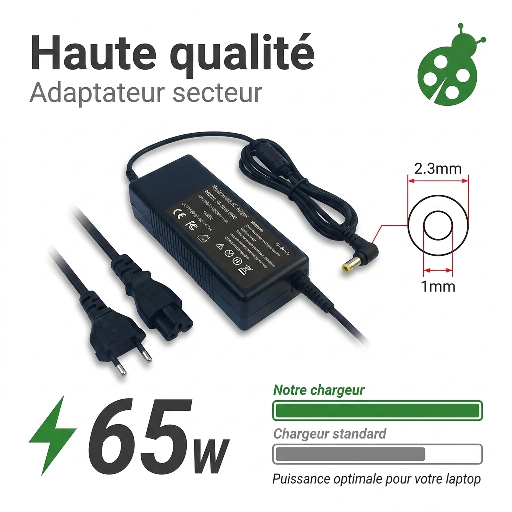 Oplader laptop essentielb smart mouv 1401