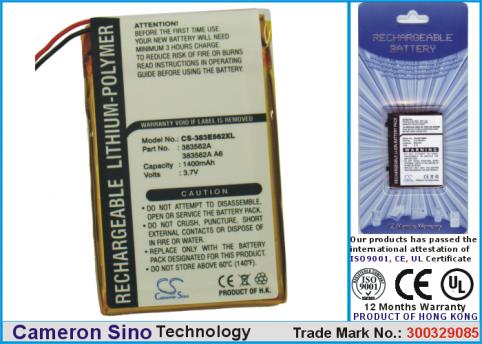 Batterij 1400 mah