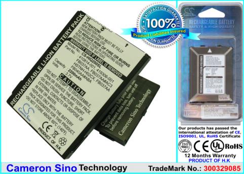 Ipaq 200 ipaq 210 ipaq 211 ipaq 212 ipaq 214 ipaq 216 batterij pda sma