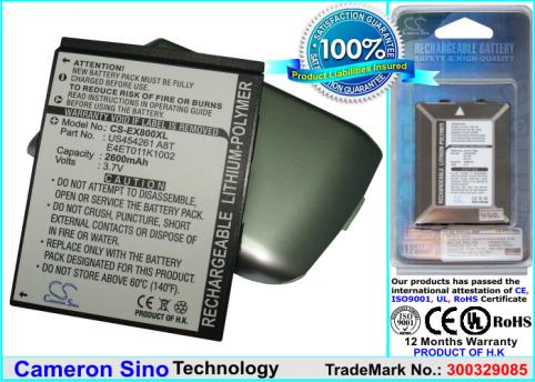 Batterij telefoon e ten glofiish m750