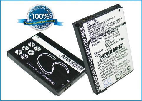 Batterie pour pda smartphone htc batterij dream 100