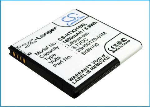 Batterie pour pda smartphone htc batterij x315e