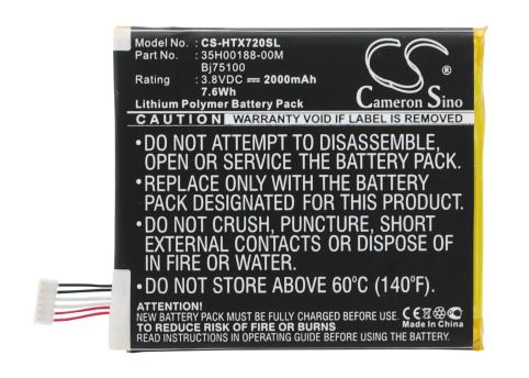 Batterij  smartphone htc one x+ lte