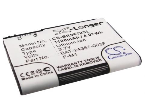 Batterij  smartphone blackberry rim pearl 3g 9100