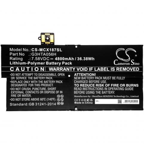 Batterie pour tablette microsoft batterij surface pro x 1876