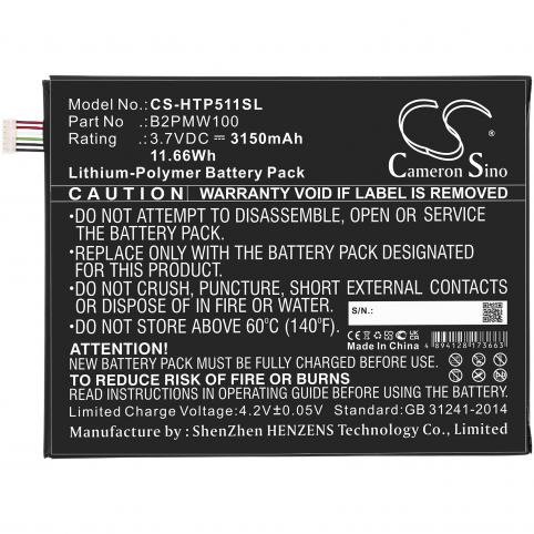 Batterij tablet htc p510