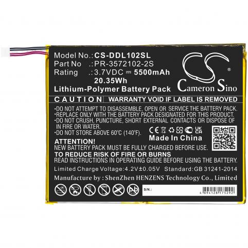 Batterij tablet digiland dl1028w