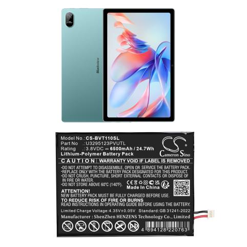 Batterij  blackview u3295123pvutl