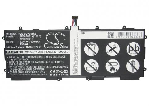 Batterij tablet samsung gt p7511 galaxy tab 10.1n