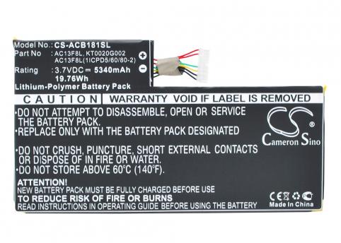 Batterie pour tablette acer ac13f8l iconia a1 810 batterij