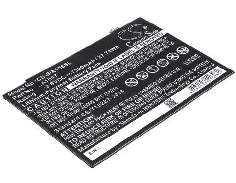 Batterij tablet apple mgkl2ll heeft