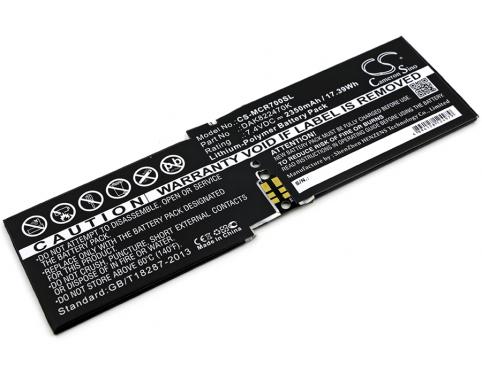 Batterij tablet microsoft surface cr7 13.5