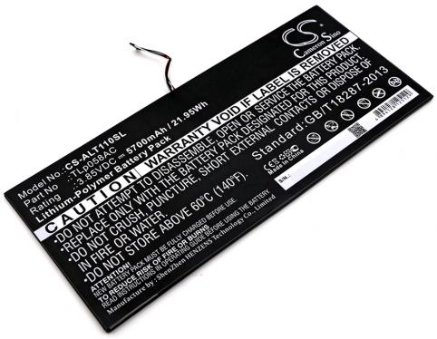 Batterij tablet alcatel one touch plus  10