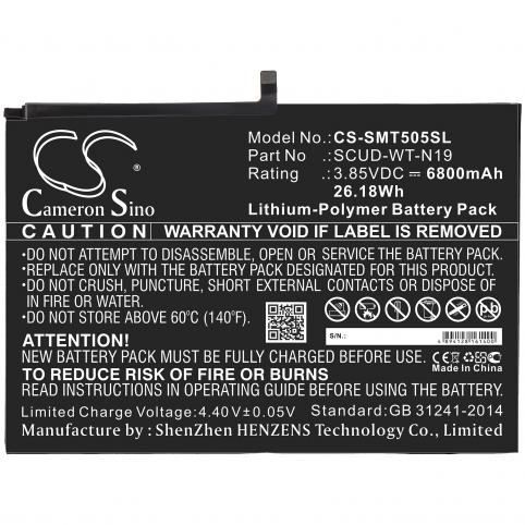 Batterie pour tablette samsung scud wt n19 galaxy tab a7 10.4 2020 batterij