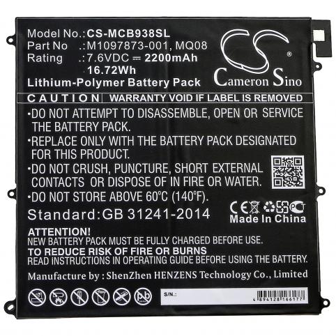 Batterij tablet microsoft surface book 1938