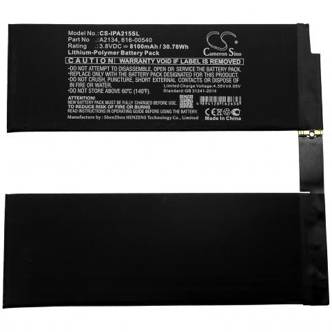 Batterij  apple a2134