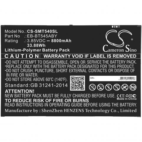 Batterie pour tablette samsung eb bt545aby sm t540 batterij