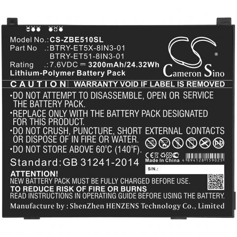 Batterij tablet zebra et51