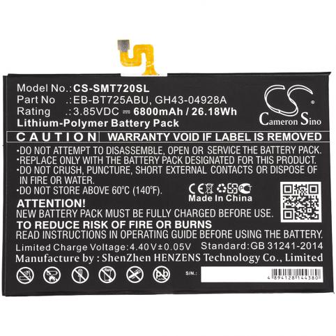 Batterie pour tablette samsung eb bt725abu galaxy tab s5e batterij