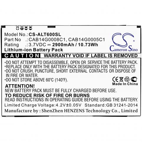 Batterij tablet alcatel ot t60
