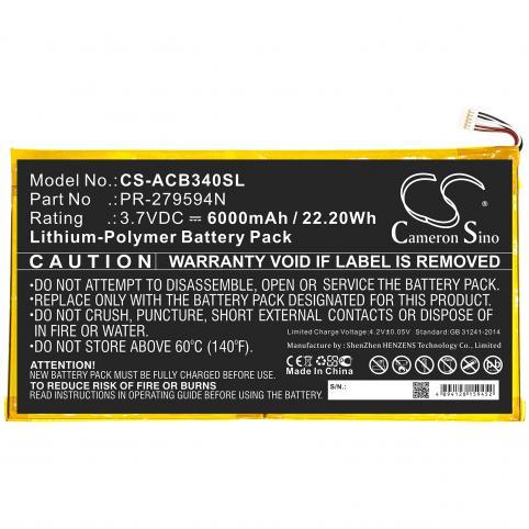 Batterie pour tablette acer batterij iconia one 10 b3 a40