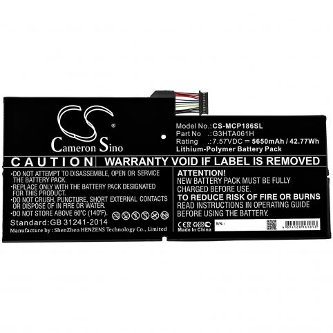 Batterij tablet microsoft surface pro 7