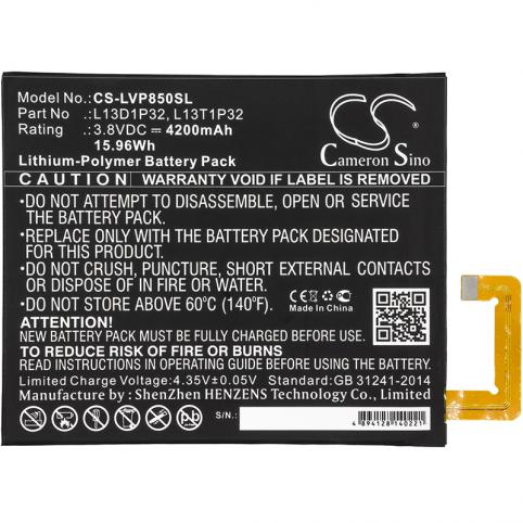 Batterie pour tablette lenovo batterij refc l13d1p32
